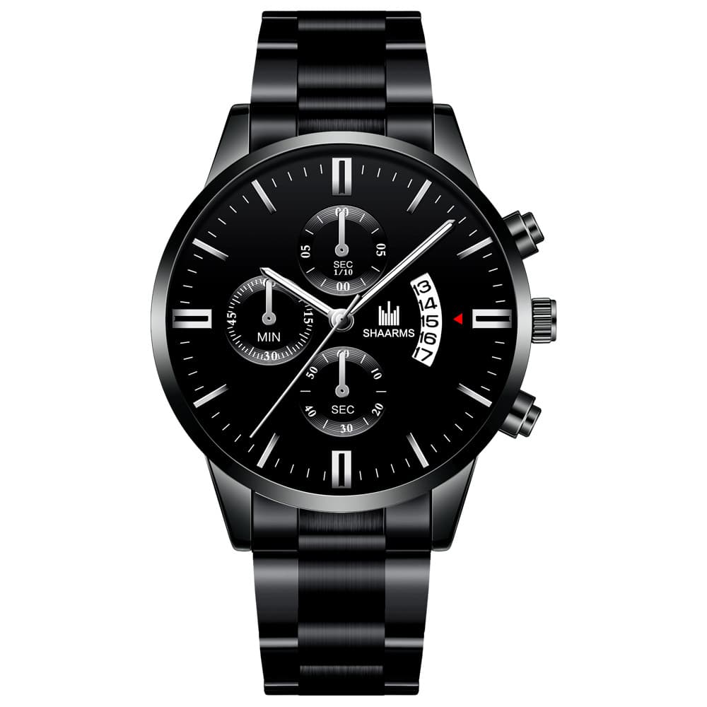 Men's Steel Band Quartz Watch