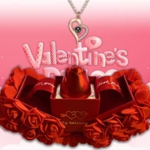 Valentines Day Gift Soap Rose Box